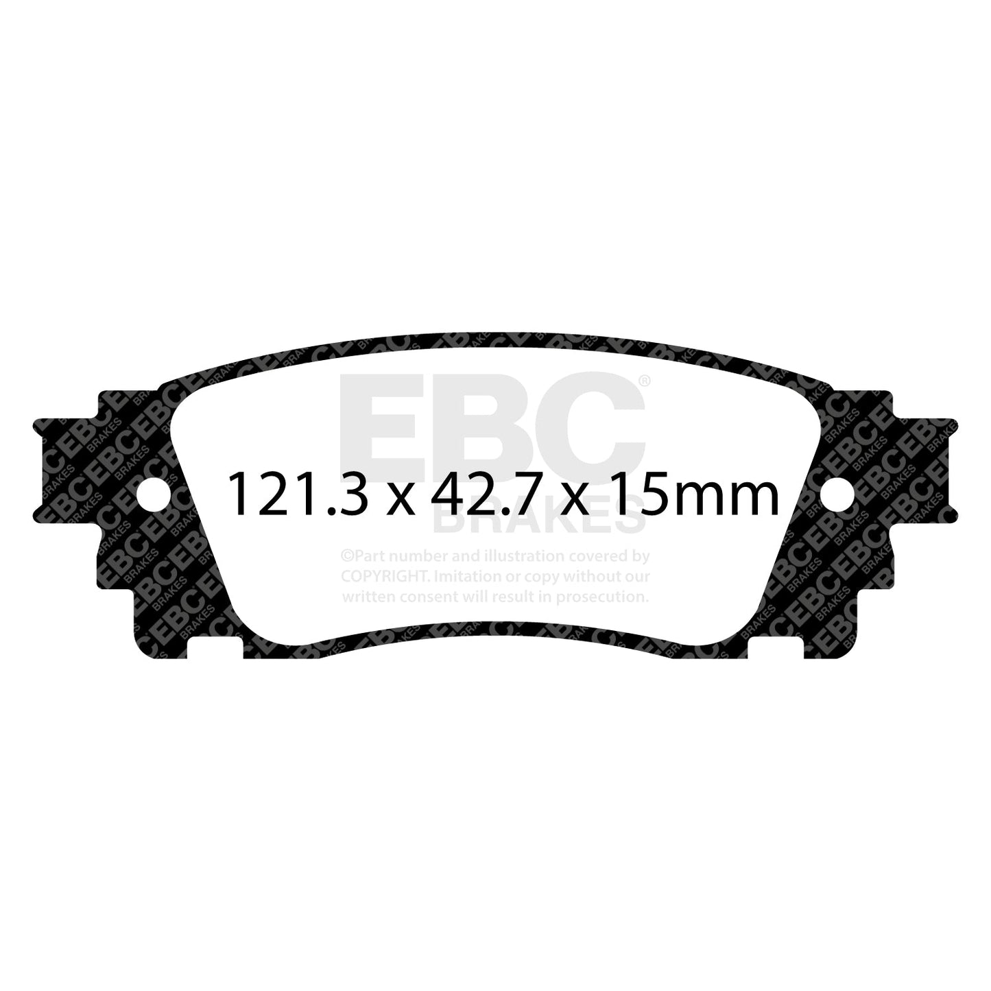 EBC Yellowstuff Brake Pad 4000 Series Sport Set (DP42262R)
