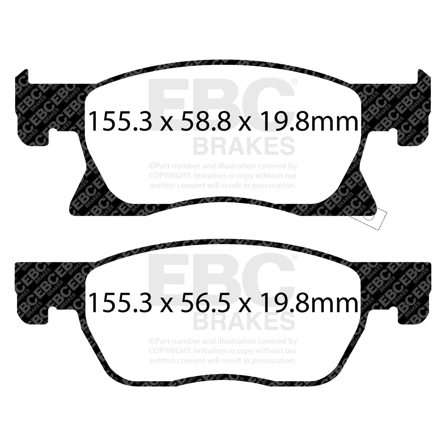 EBC Ultimax OE Replacement Brake Pad Set (DPX2266)