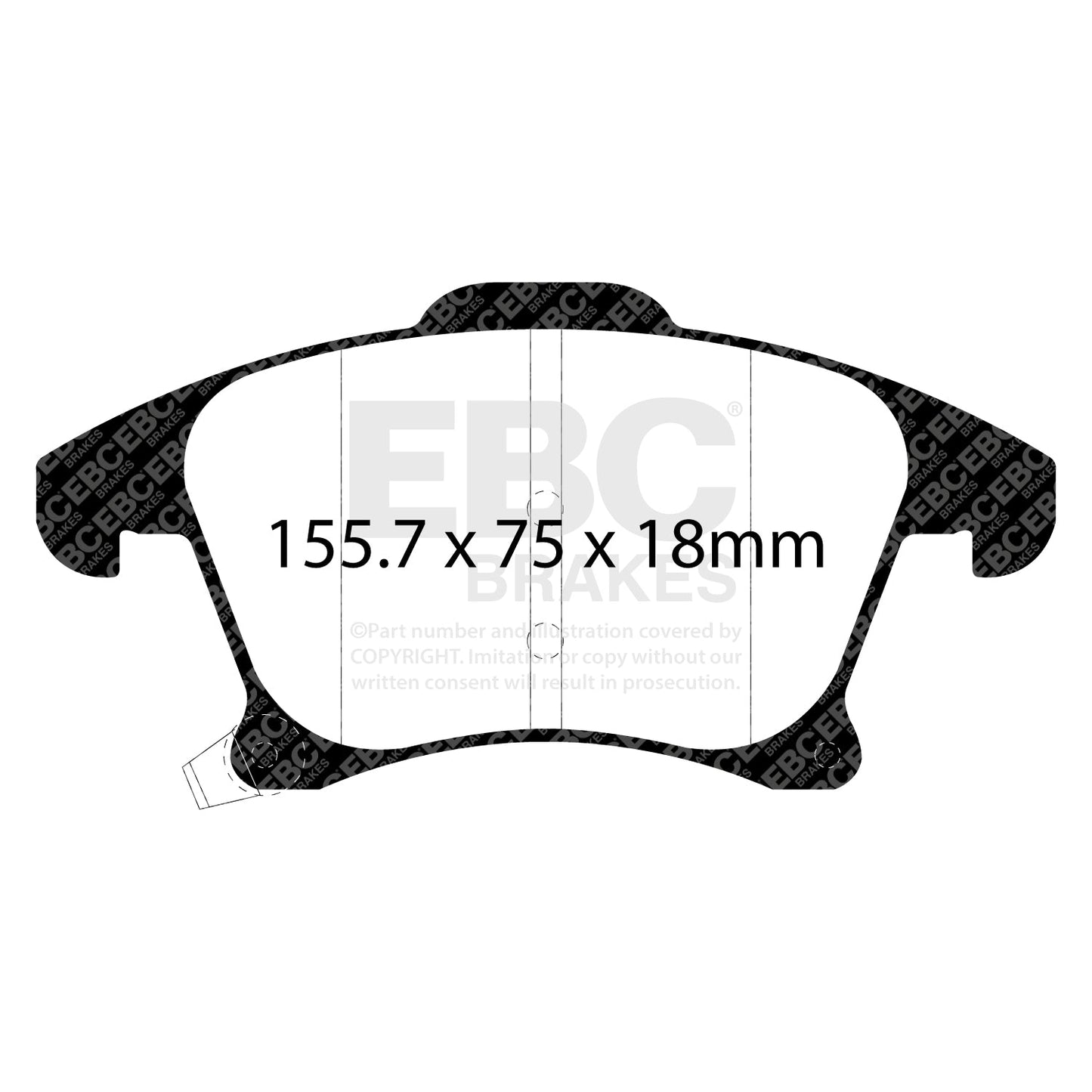EBC Ultimax OE Replacement Brake Pad Set (DPX2269)