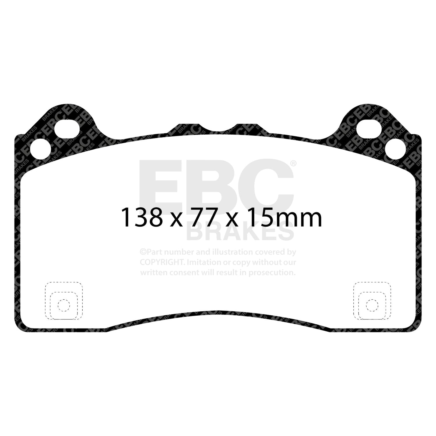 EBC Brakes Racing Pad and 2-Piece Fully-Floating Disc Kit (P2DK003Y)