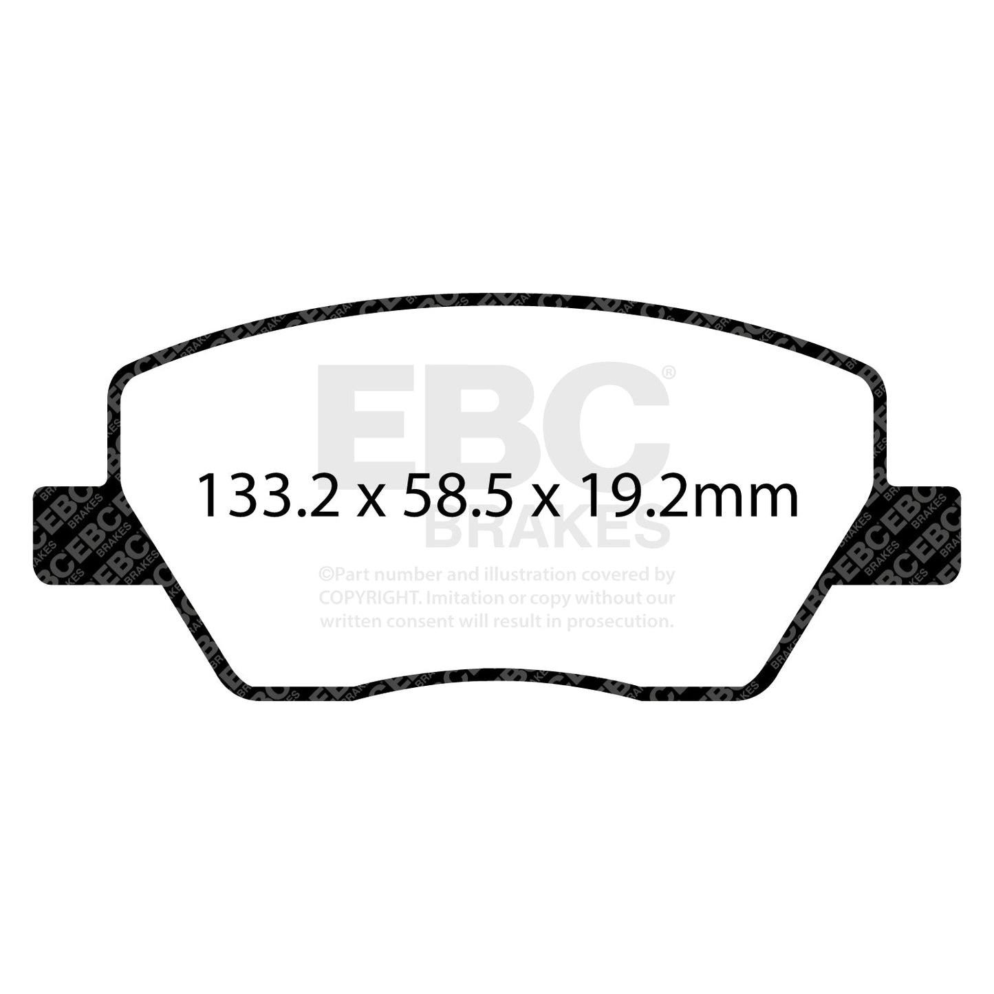 EBC Ultimax Brake Pad OE Replacement Set (DPX2276)