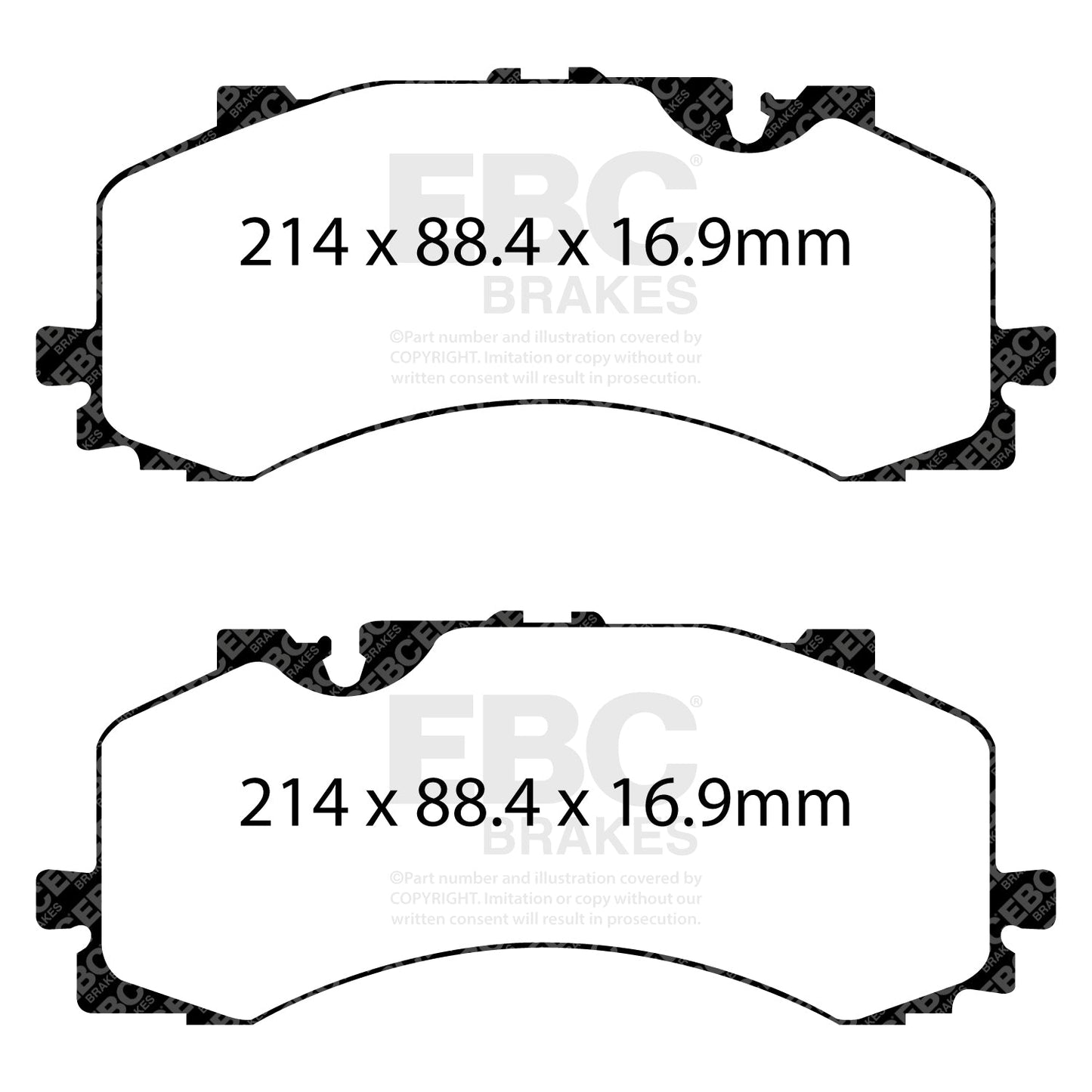 EBC Greenstuff 6000 Series Truck and SUV Brake Pad Set (DP62279)