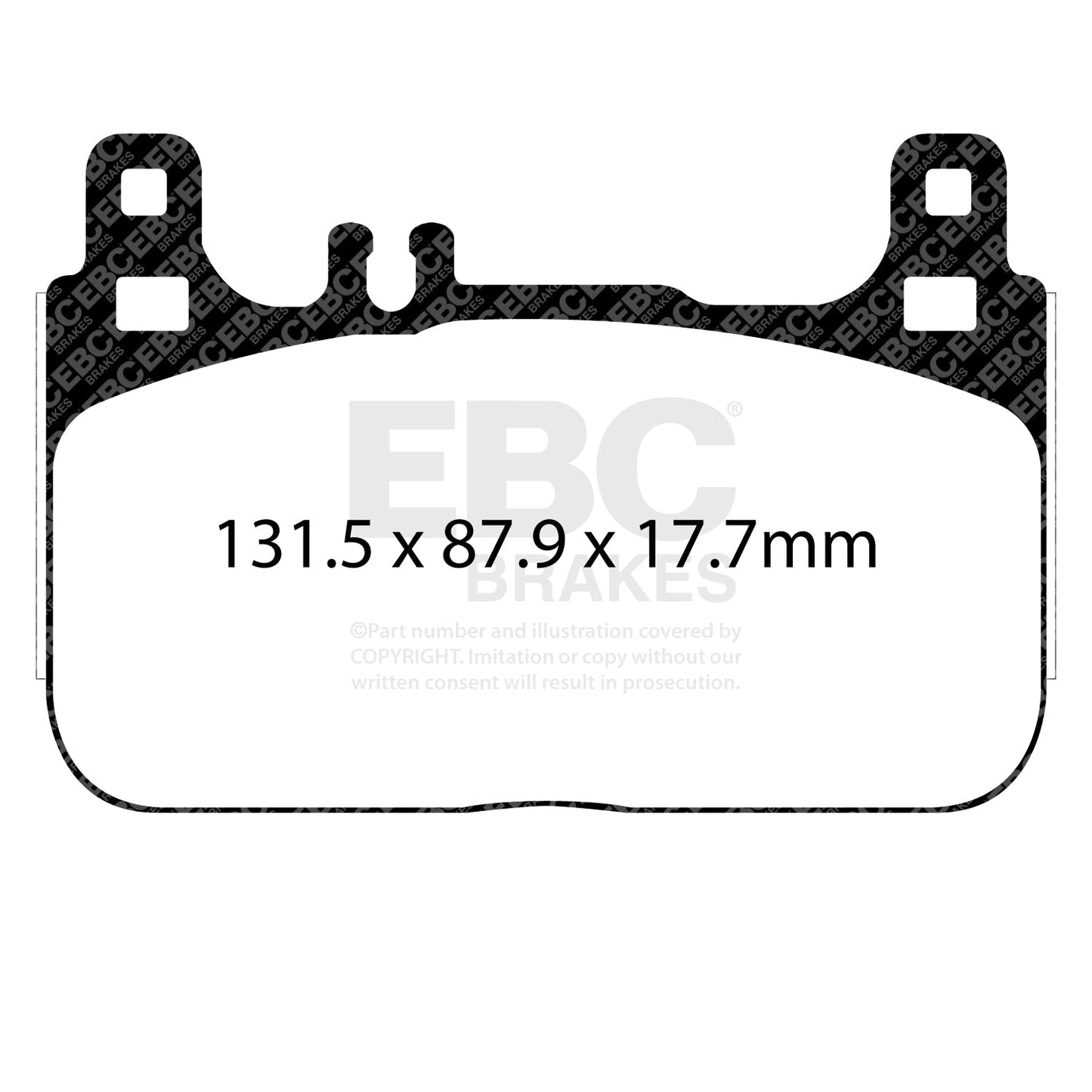 EBC Yellowstuff 4000 Series Street and Track Brake Pad Set (DP42284R)
