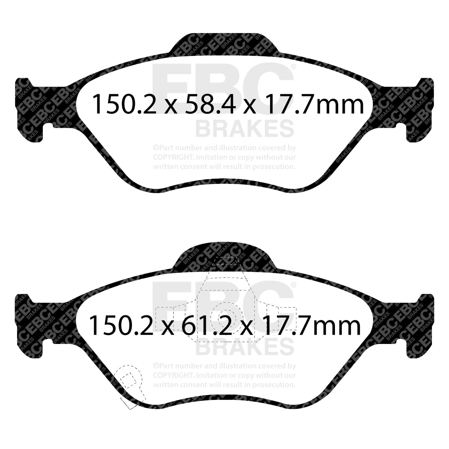 EBC Ultimax Brake Pad OE Replacement Set (DPX2288)