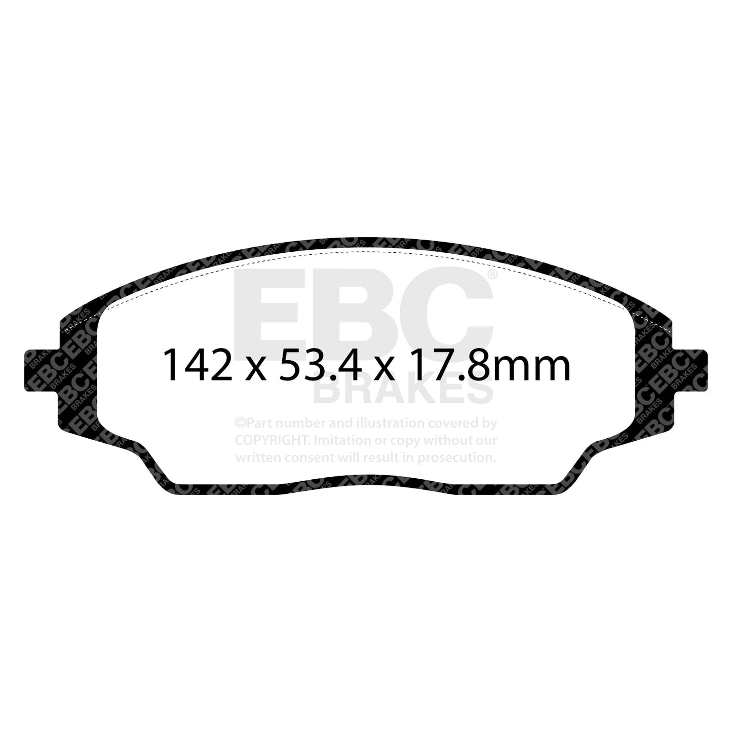 EBC Ultimax OE Replacement Brake Pad Set (DPX2294)