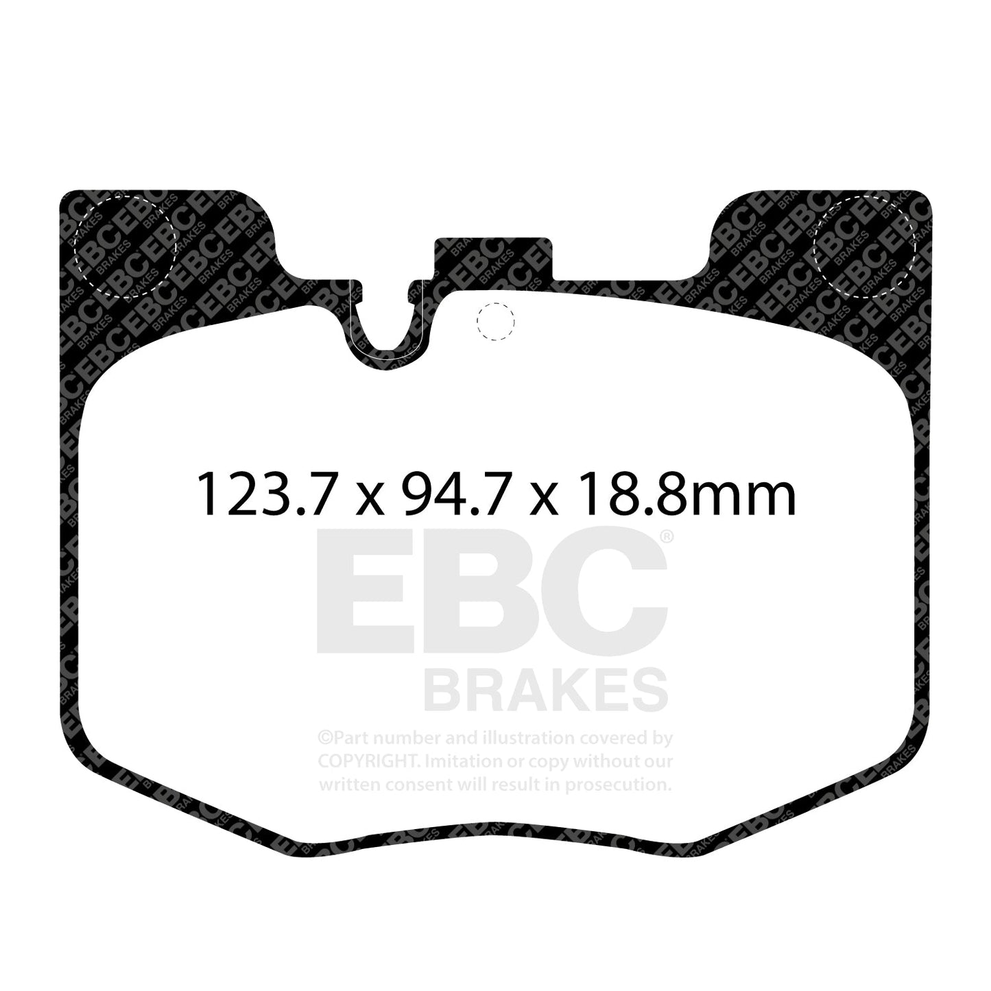 EBC Racing RP-1 Track and Race Brake Pads (DP82302RP1)