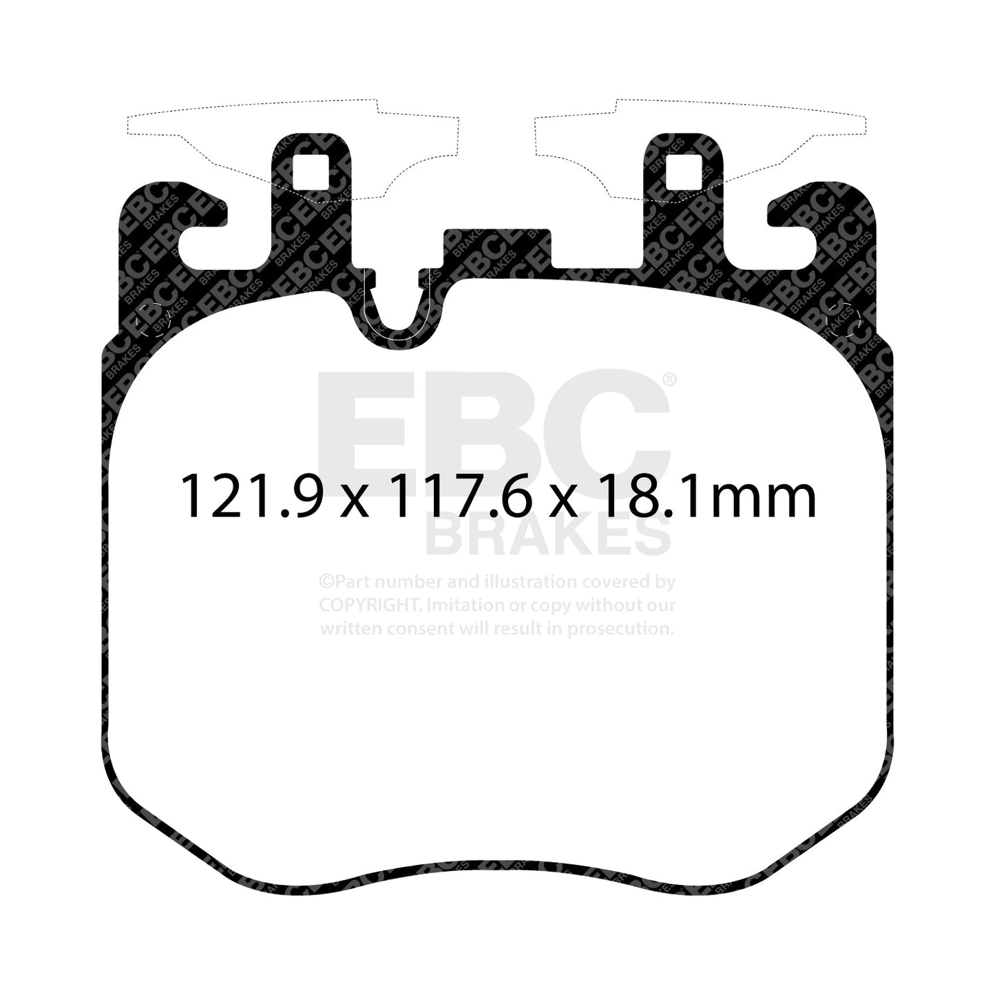 EBC Greenstuff 2000 Series Sport Brake Pad Set (DP22304)