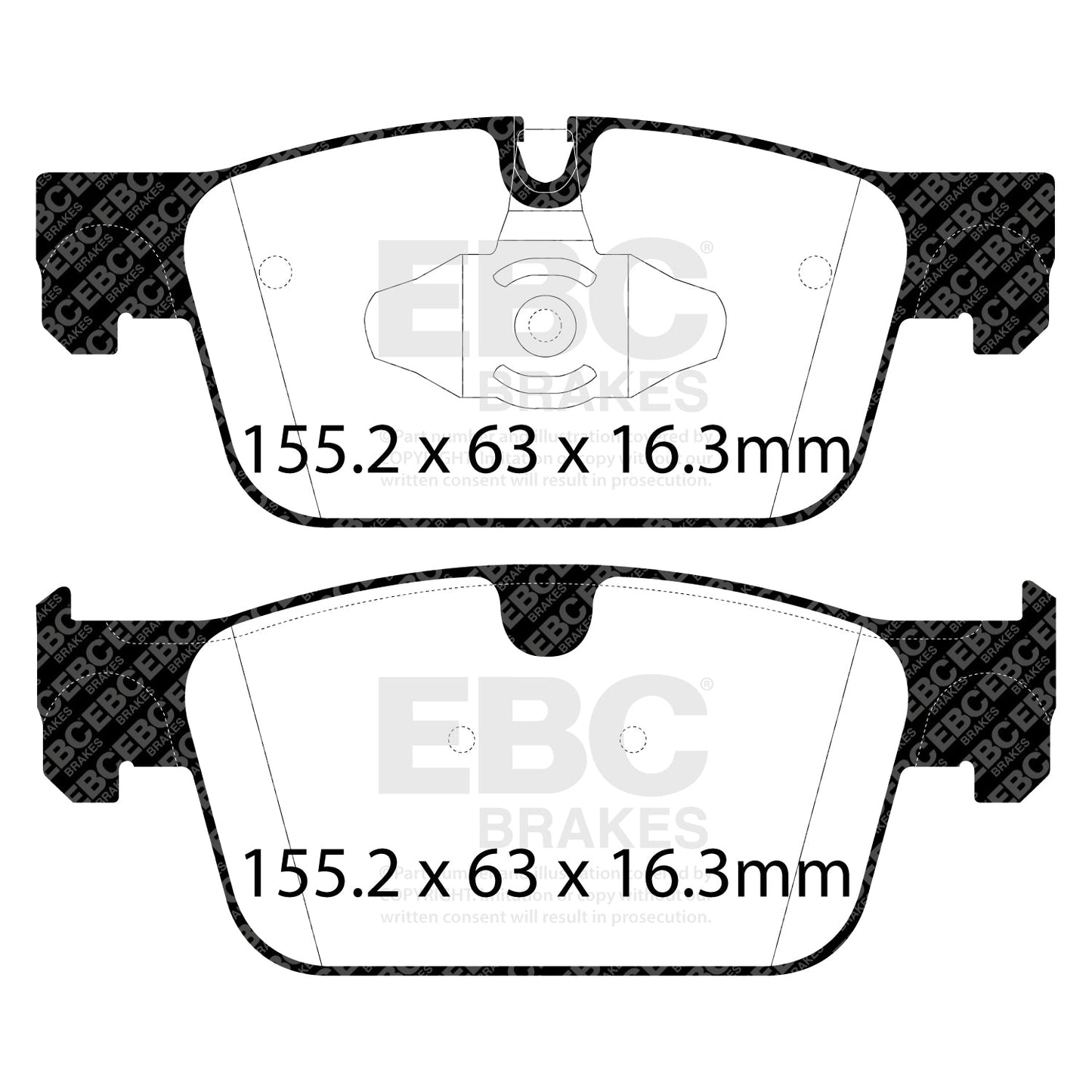 EBC Greenstuff 2000 Series Sport Brake Pad Set (DP22305)