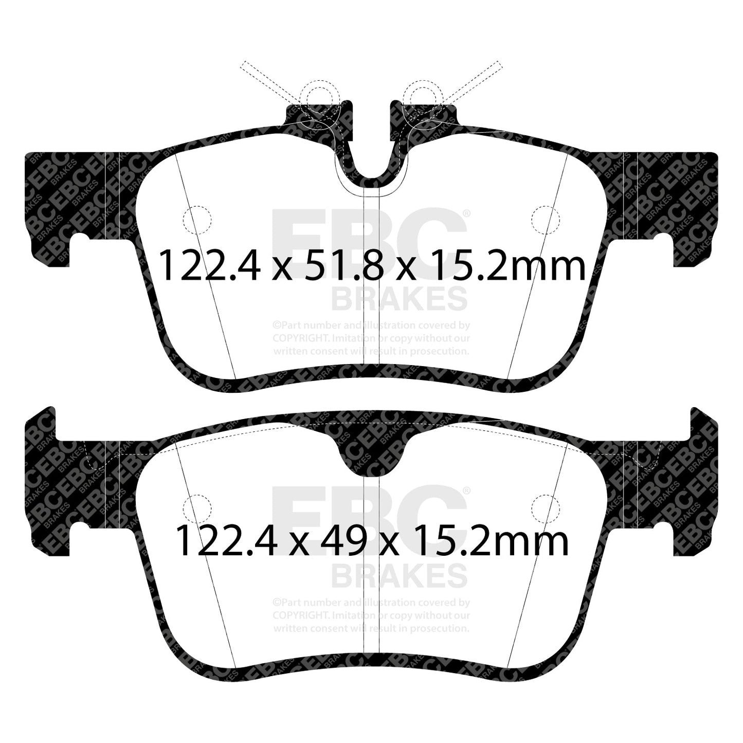 EBC Greenstuff 6000 Series Truck and SUV Brake Pad Set (DP62306)