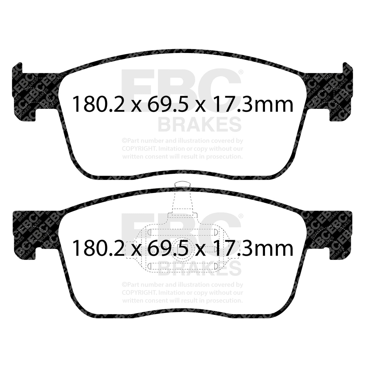 EBC Brakes Pad  and  Disc Kit (PD01KF1744)