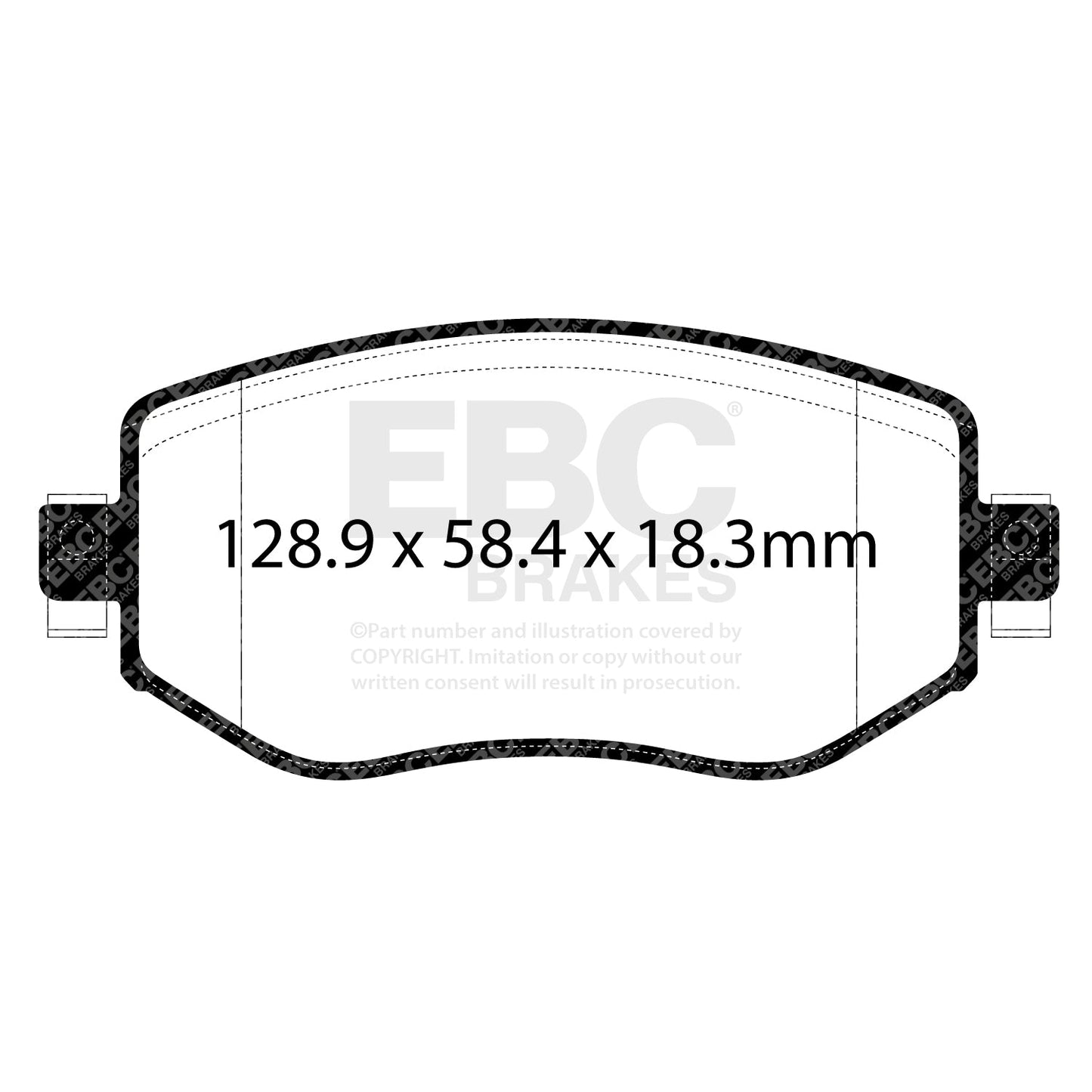 EBC Yellowstuff 4000 Series Street and Track Brake Pad Set (DP42309R)