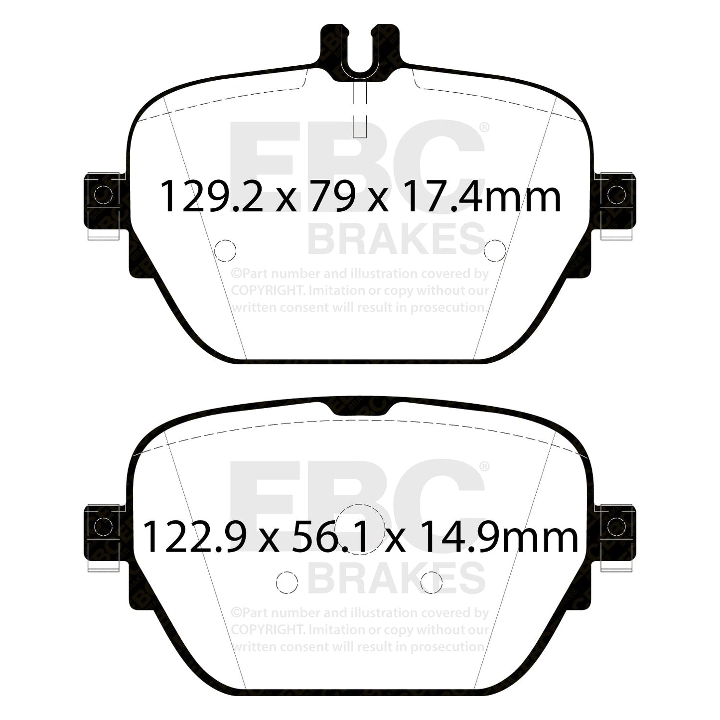EBC Greenstuff 2000 Series Sport Brake Pad Set (DP22314)