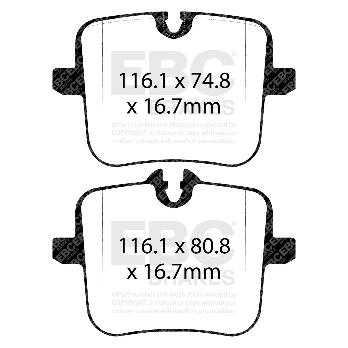 EBC Redstuff 3000 Series Sport Brake Pad Set (DP32320C)