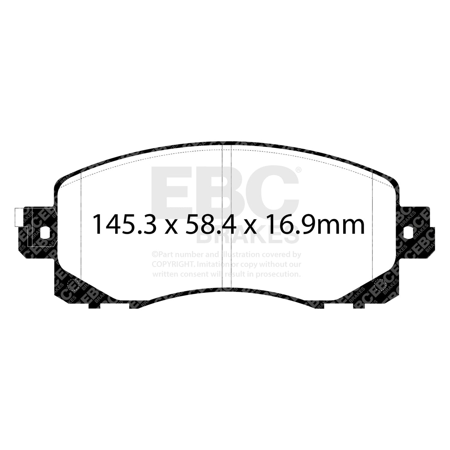 EBC Greenstuff 2000 Series Sport Brake Pad Set (DP22330)