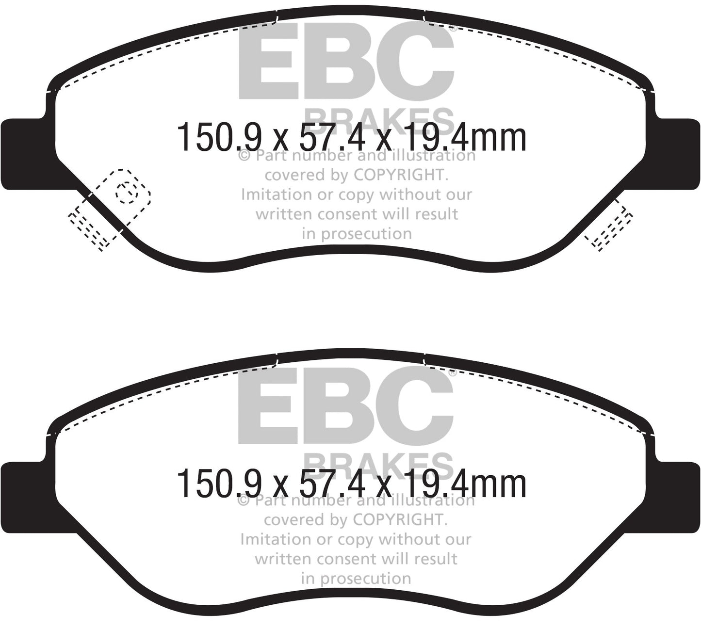 EBC Brakes Pad and Disc Full vehicle Kit (PD40K2469)