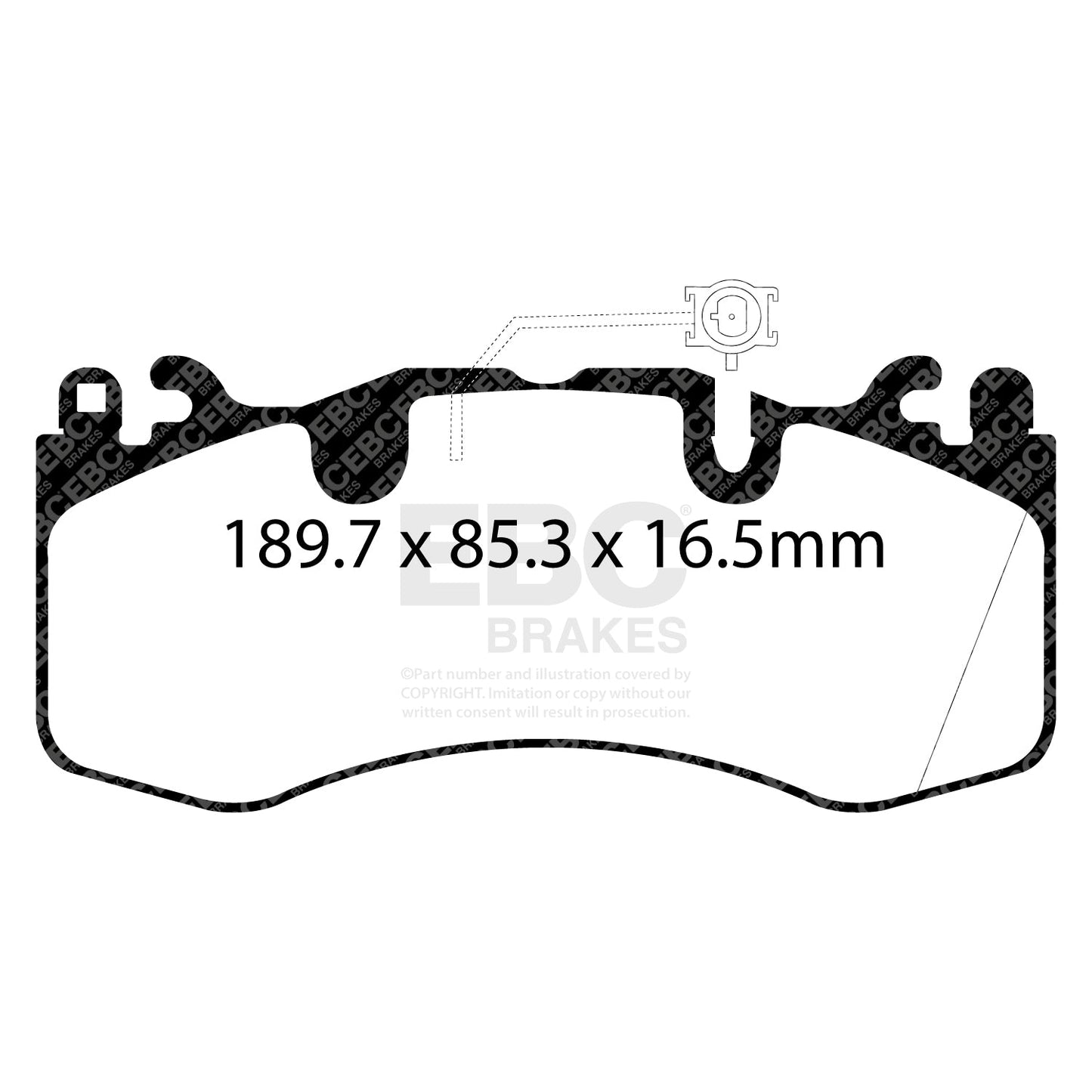 EBC Yellowstuff 4000 Series Street and Track Brake Pad Set (DP42336R)