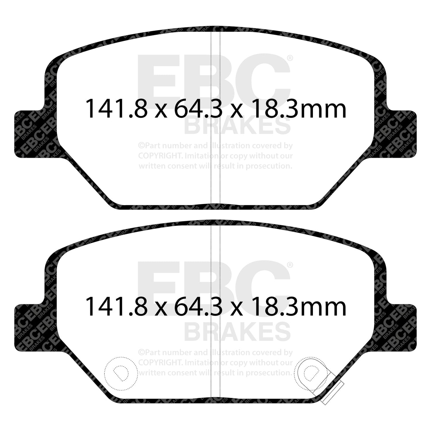 EBC Brakes Pad  and  Disc Kit (PD01KF1751)