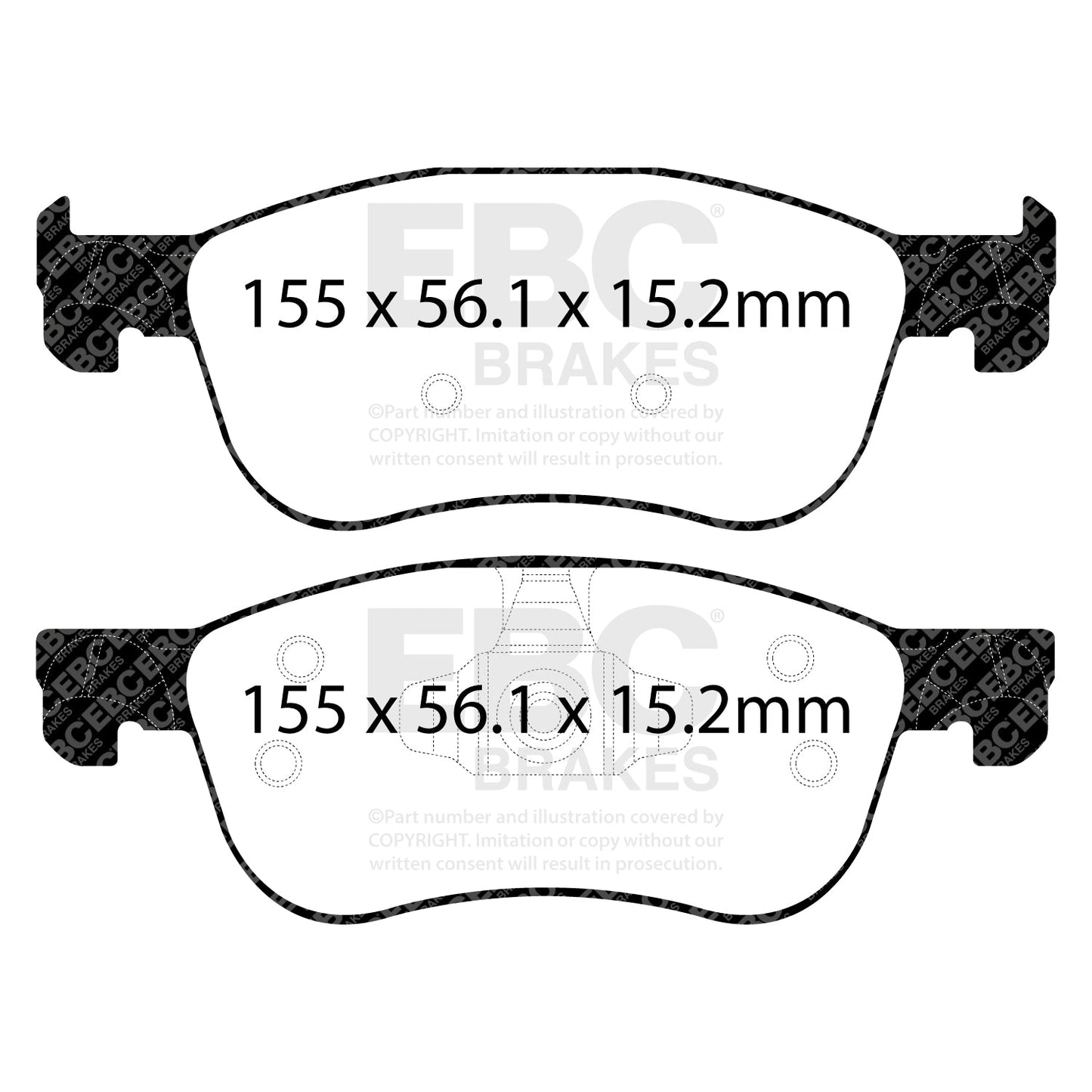 EBC Brakes Pad and Disc Kit (PD06KF828)