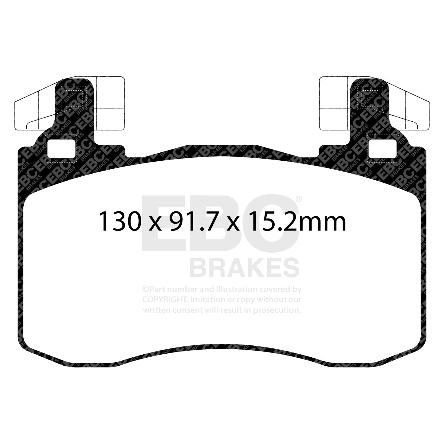 EBC Brakes Racing Pad and 2-Piece Fully-Floating Disc Kit (P2DK019Y)