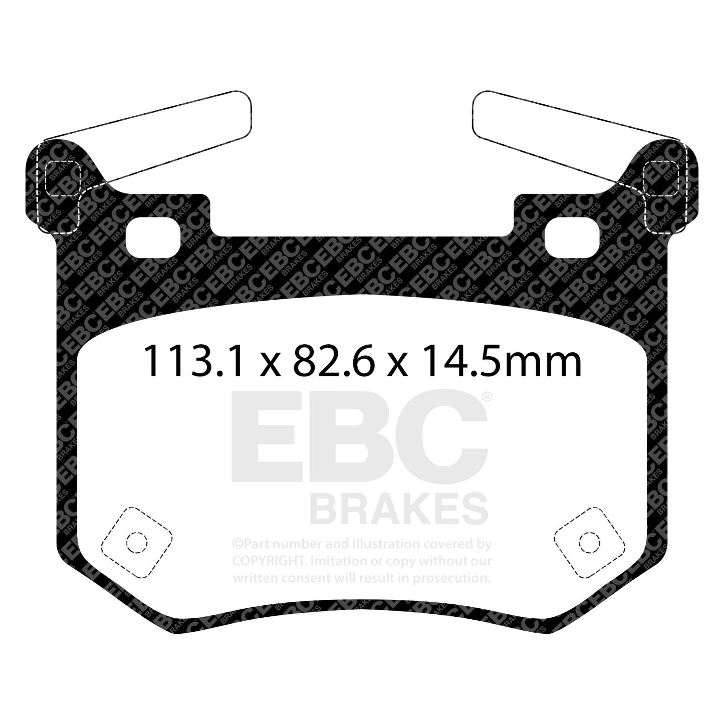 EBC Yellowstuff 4000 Series Street and Track Brake Pad Set (DP42357R)