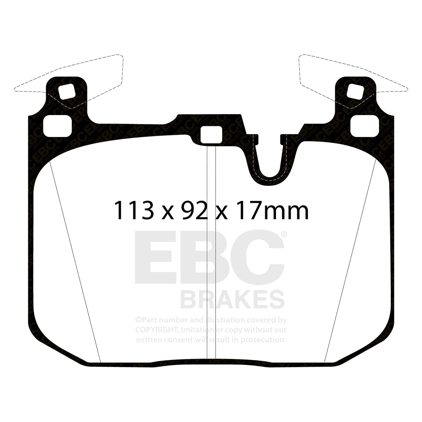 EBC Pad + 2 Piece Disc Kit P2DK014B Front