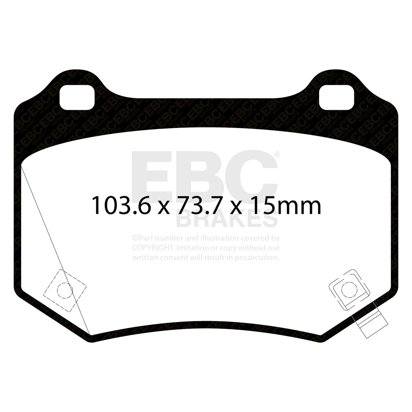EBC Redstuff Brake Pad 3000 Series Sport Set (DP32361C)