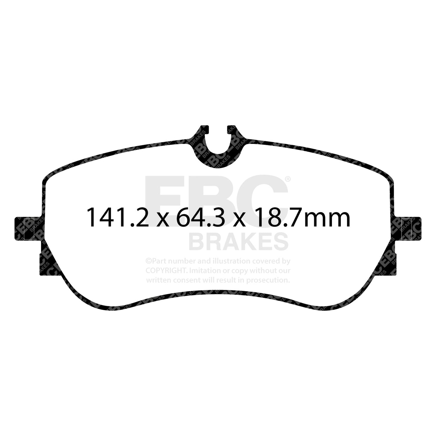EBC Greenstuff 6000 Series Truck and SUV Brake Pad Set (DP62364)