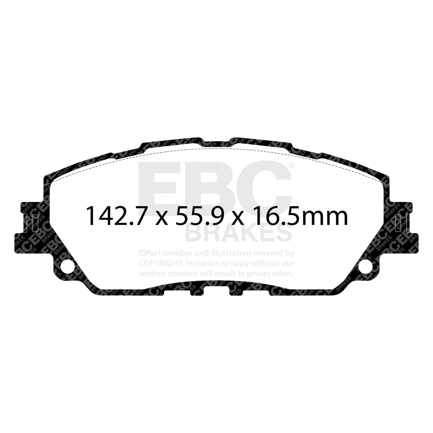 EBC Yellowstuff 4000 Series Street and Track Brake Pad Set (DP42378R)