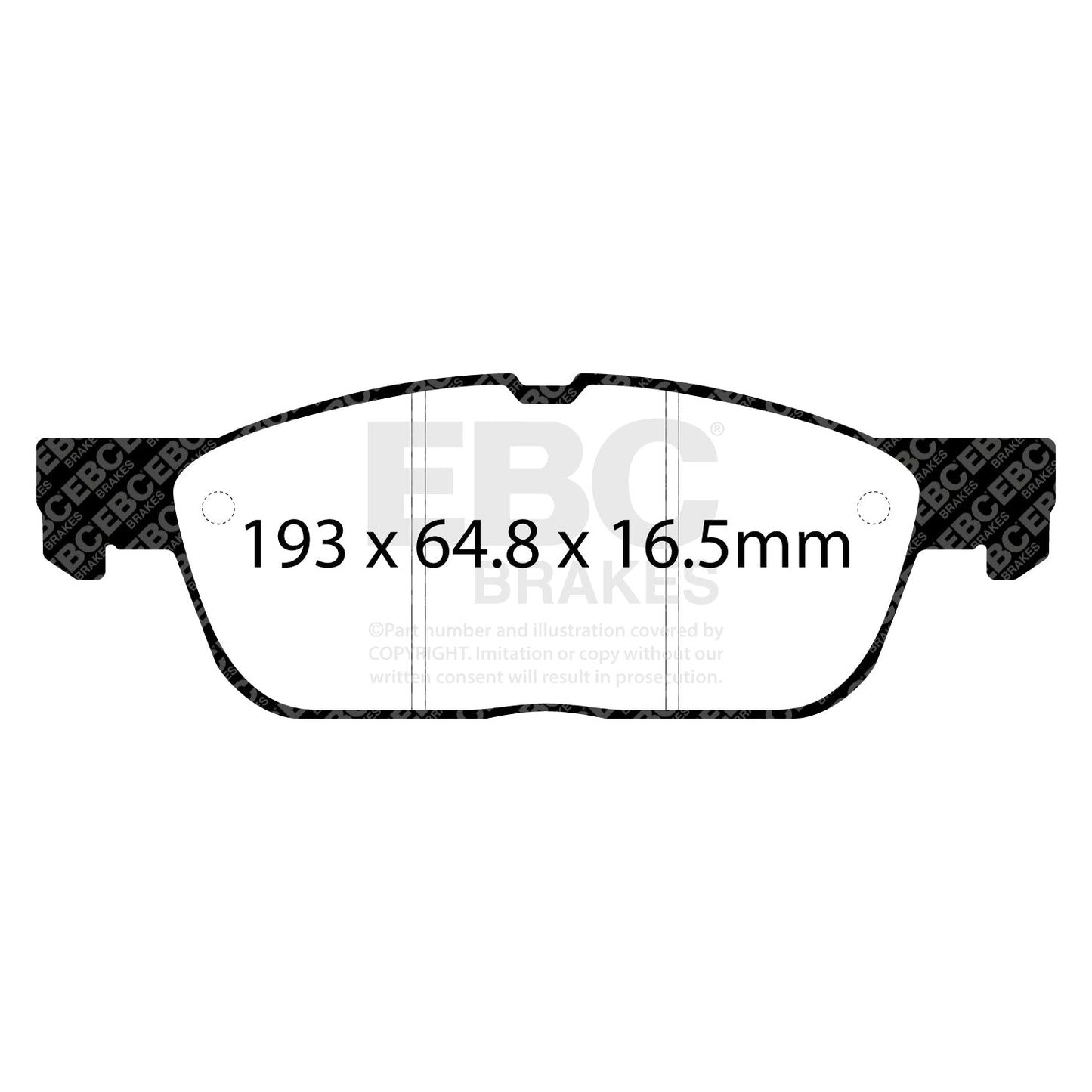 EBC Yellowstuff 4000 Series Street and Track Brake Pad Set (DP42383R)