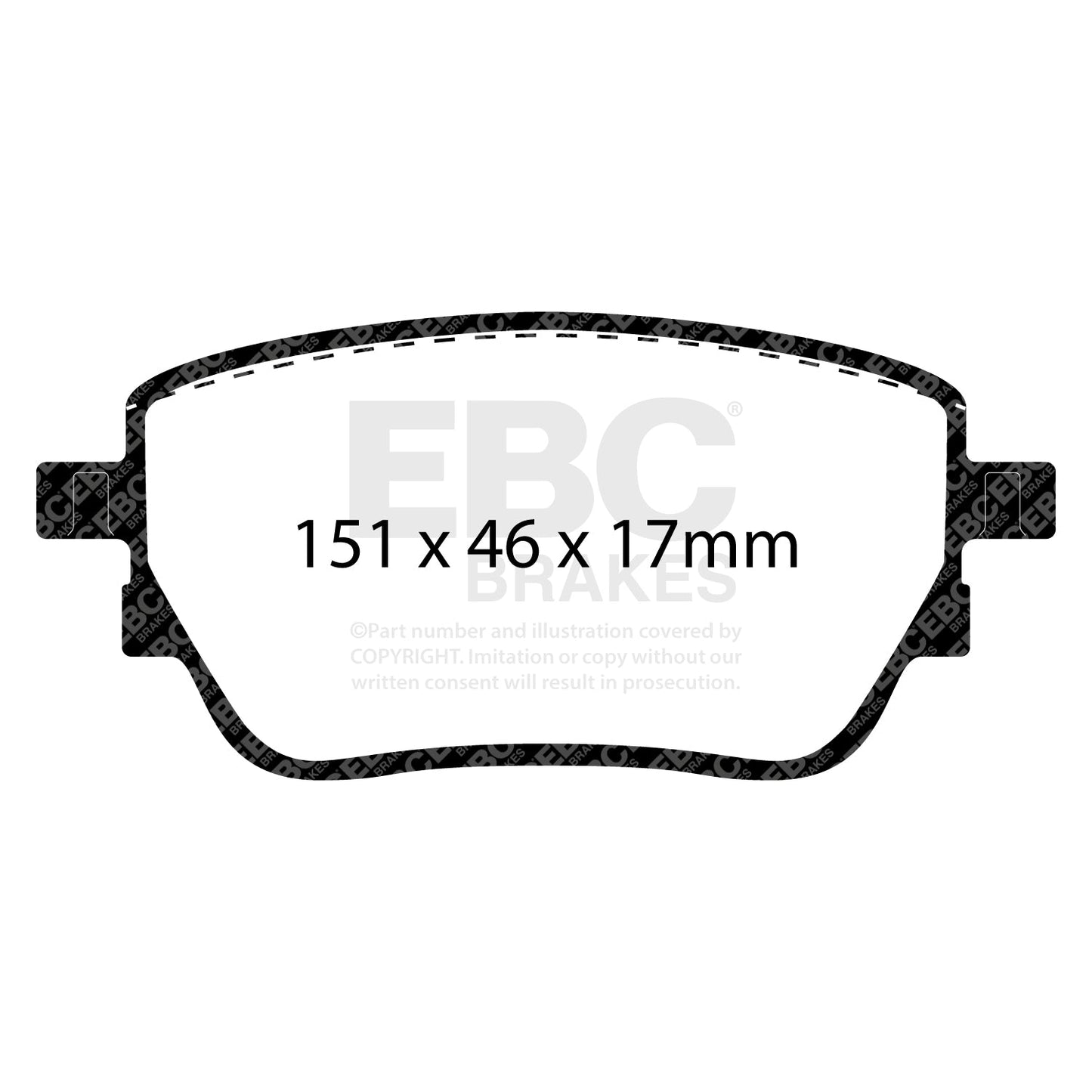 EBC Greenstuff Brake Pad 6000 Series Truck and SUV Set (DP62389)