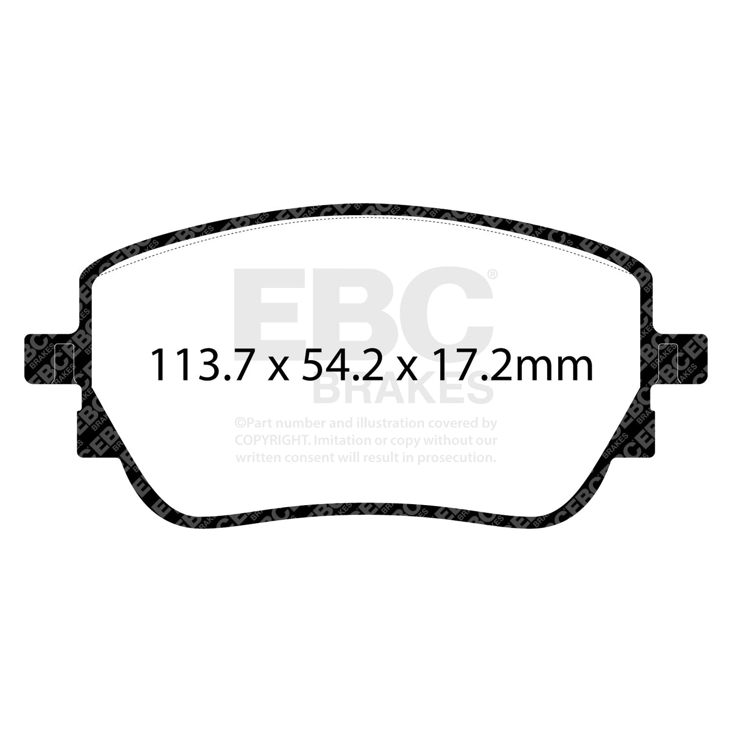 EBC Greenstuff 2000 Series Sport Brake Pad Set (DP22391)