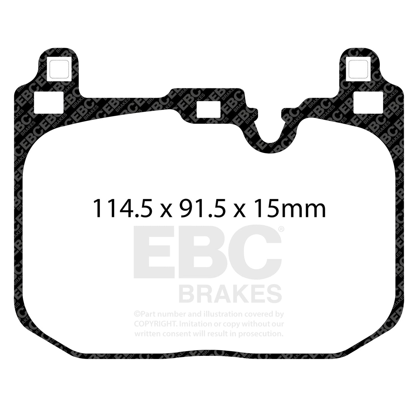 EBC Redstuff 3000 Series Sport Brake Pad Set (DP32393C)