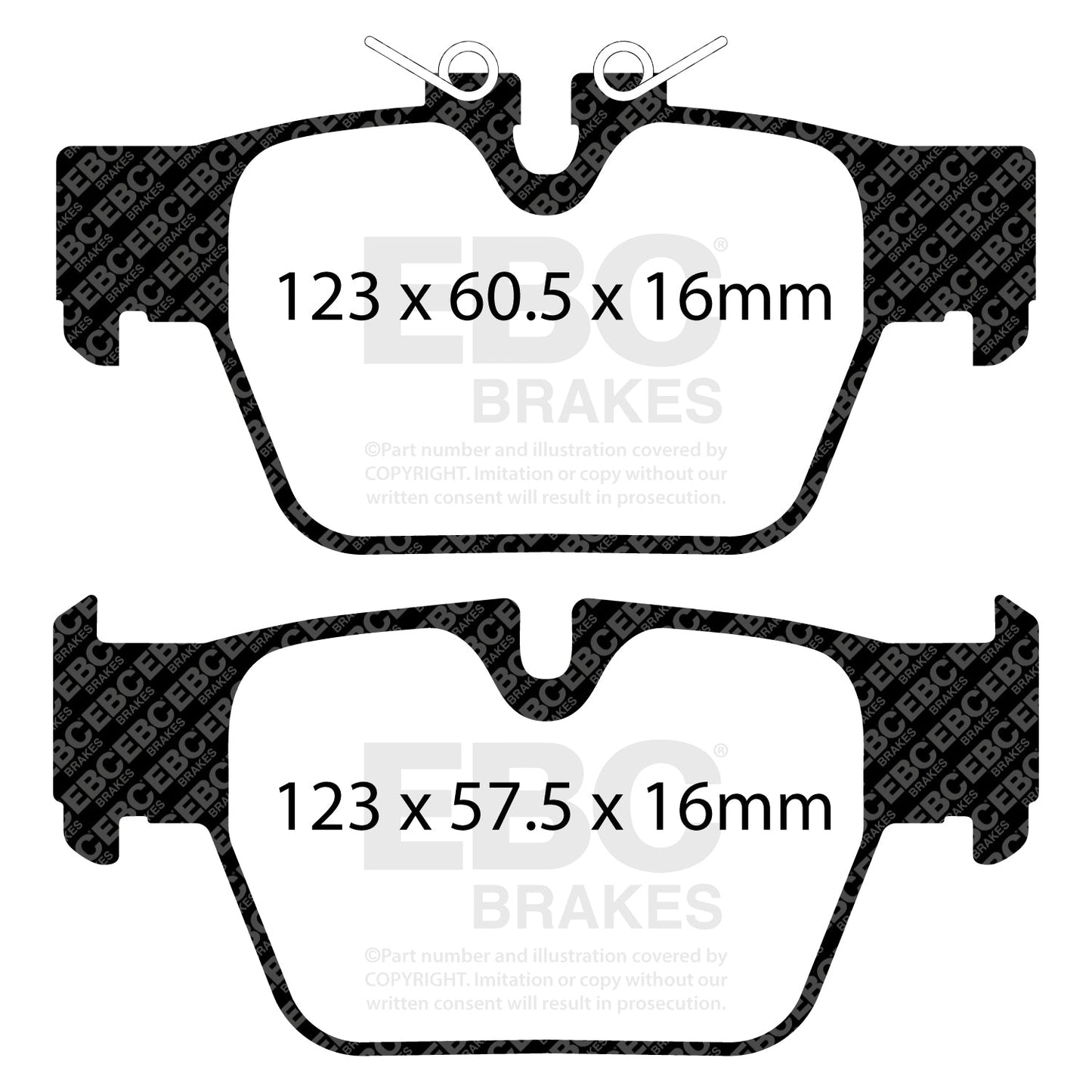 EBC Yellowstuff 4000 Series Street and Track Brake Pad Set (DP42394R)