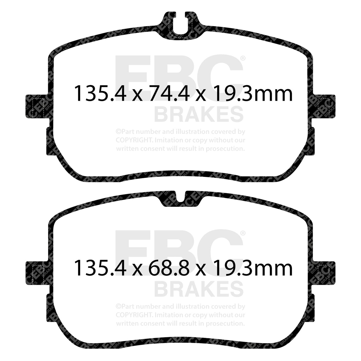 EBC Greenstuff 6000 Series Truck and SUV Brake Pad Set (DP62395)