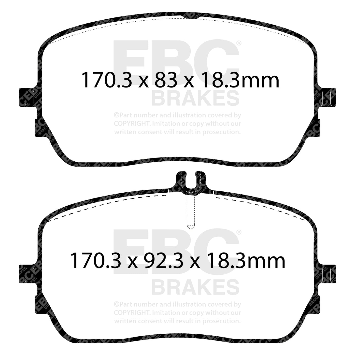 EBC Ultimax Brake Pad OE Replacement Set (DPX2396)