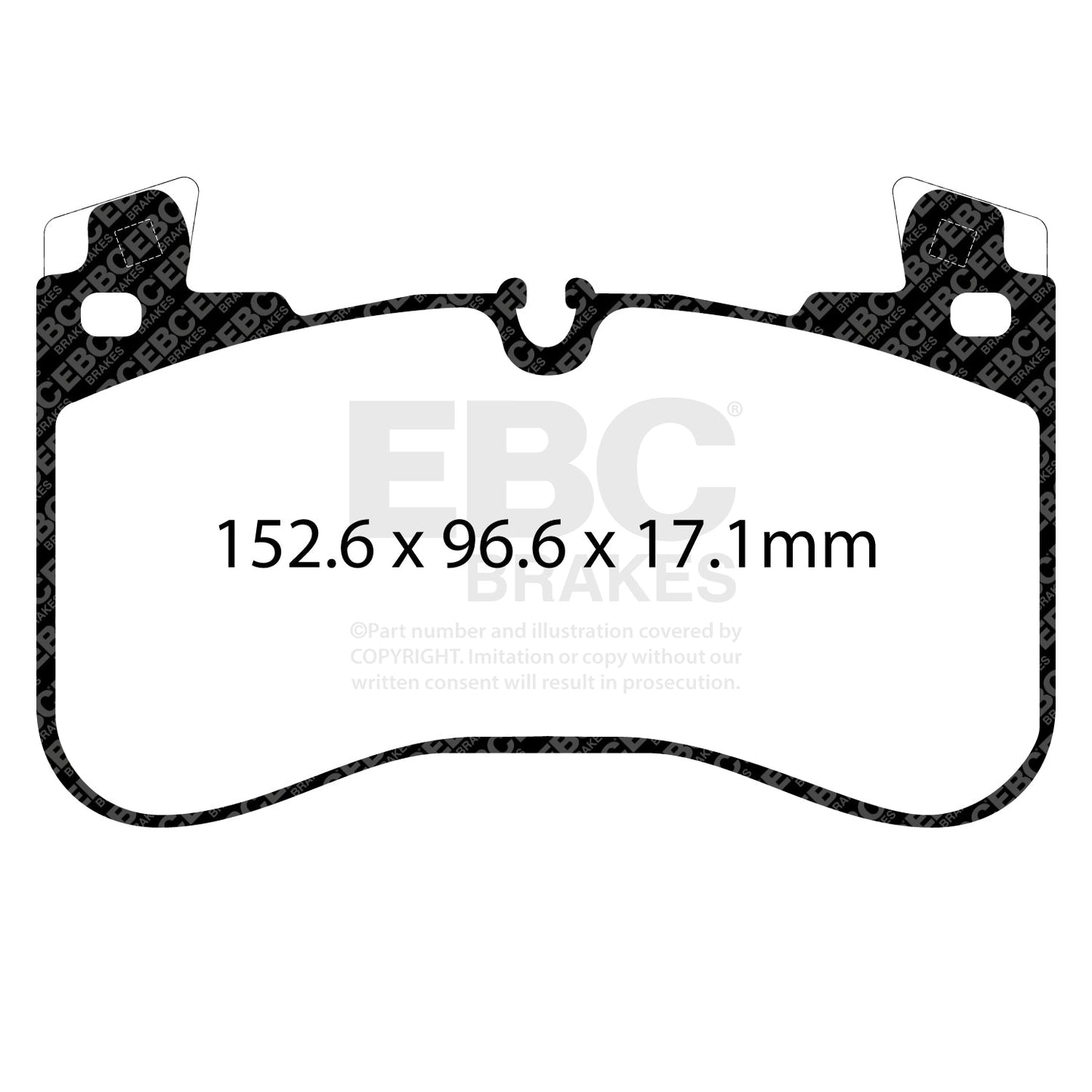 EBC Yellowstuff 4000 Series Street and Track Brake Pad Set (DP42401R)