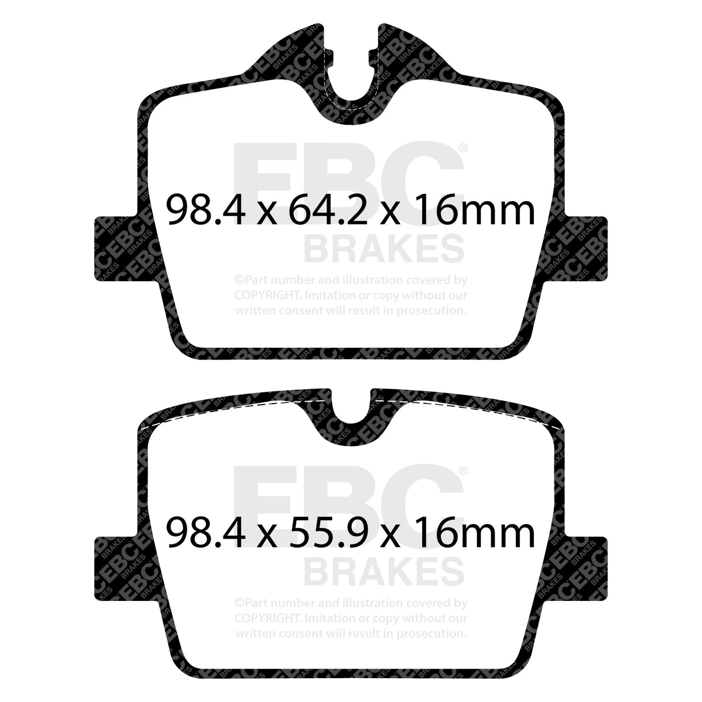 EBC Bluestuff Brake Pad 5000 Series TrackDay Set (DP52405NDX)