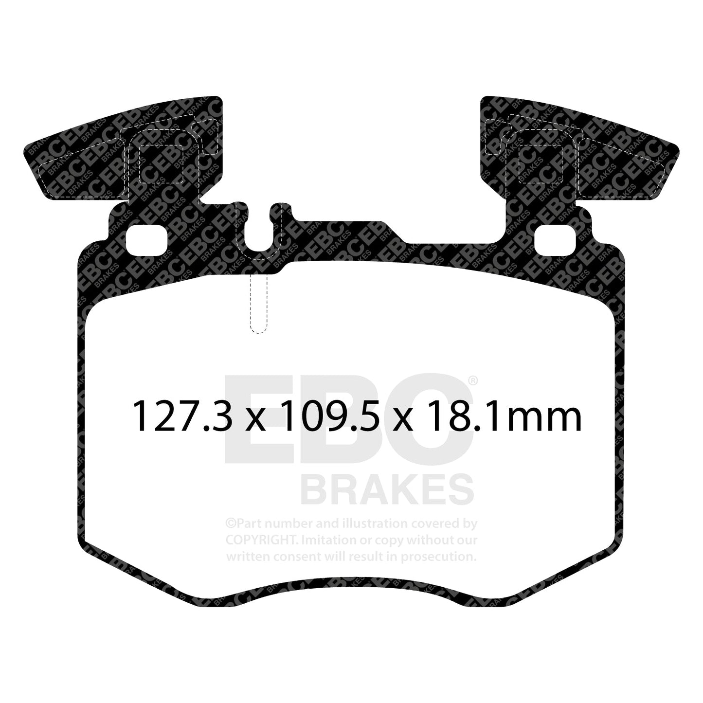 EBC Yellowstuff Brake Pad 4000 Series Sport Set (DP42408R)