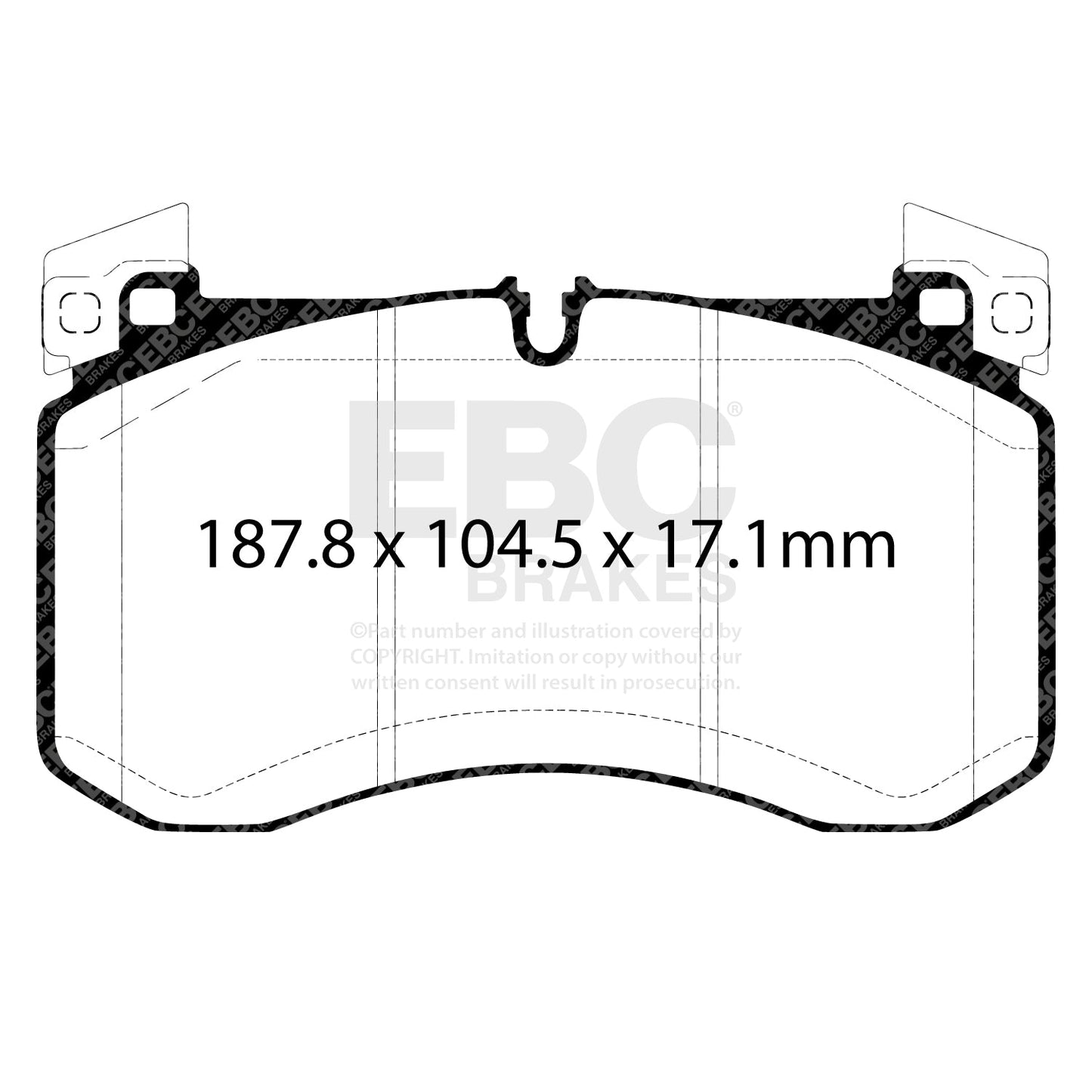EBC Greenstuff Brake Pad 6000 Series Truck and SUV Set (DP62409)