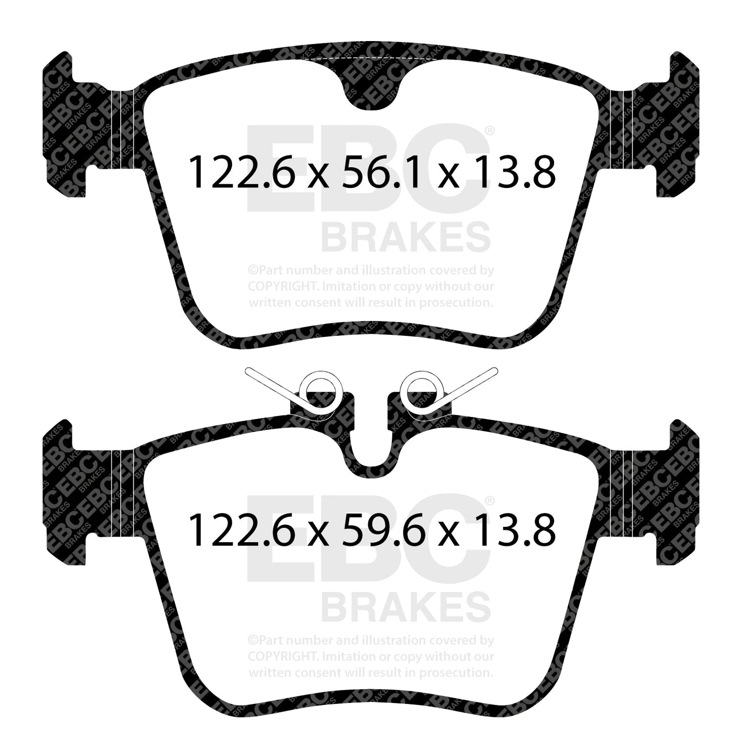 EBC Greenstuff 2000 Series Sport Brake Pad Set (DP22411)