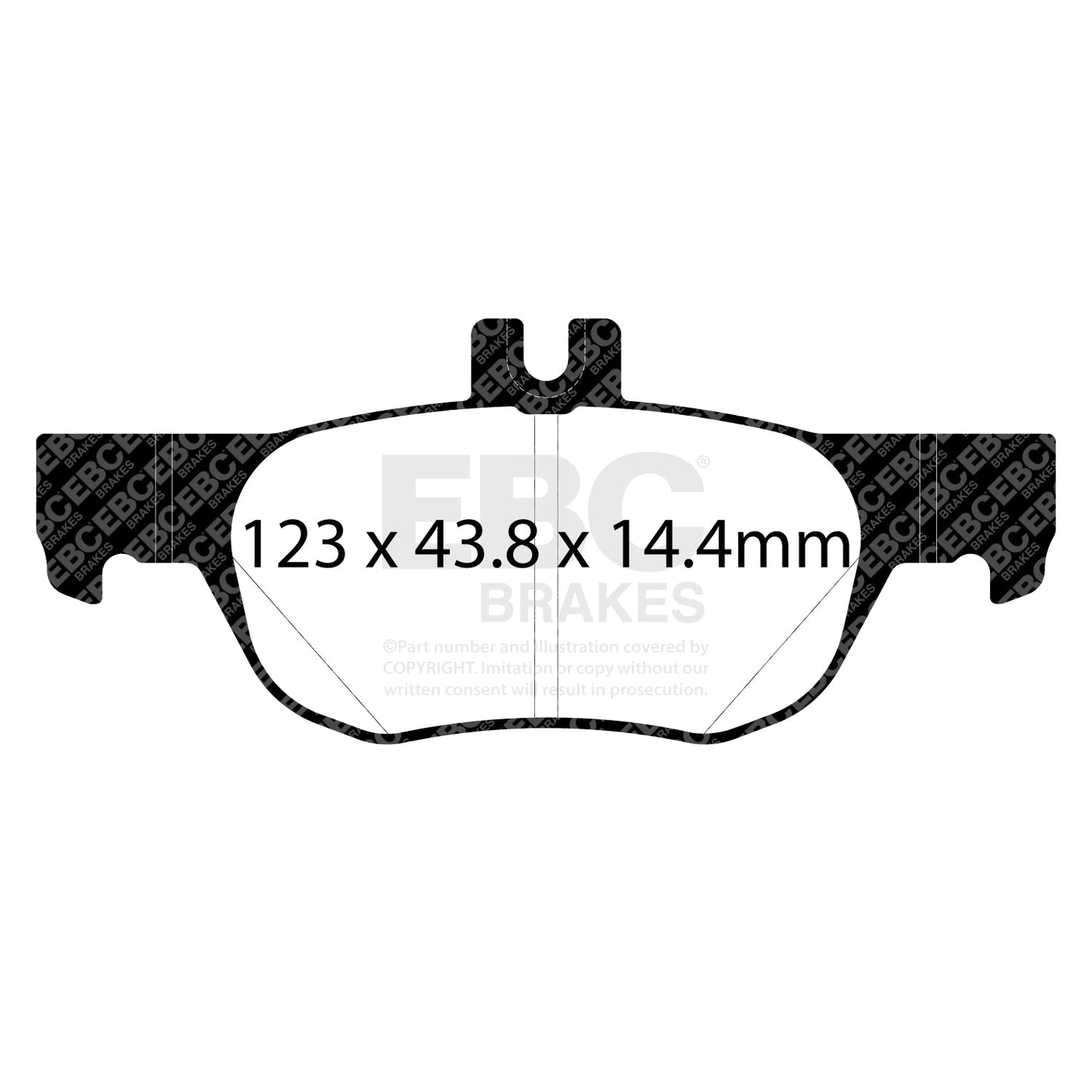 EBC Yellowstuff Brake Pad 4000 Series Sport Set (DP42413R)