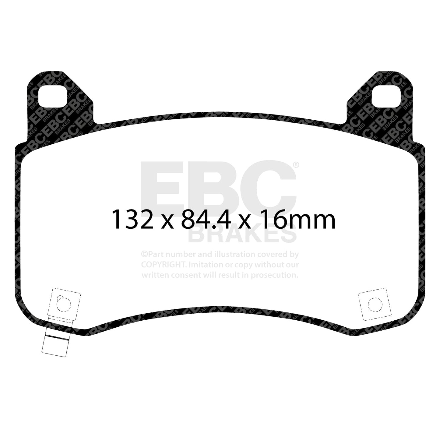 EBC Bluestuff NDX Trackday Brake Pad Set (DP52418NDX)