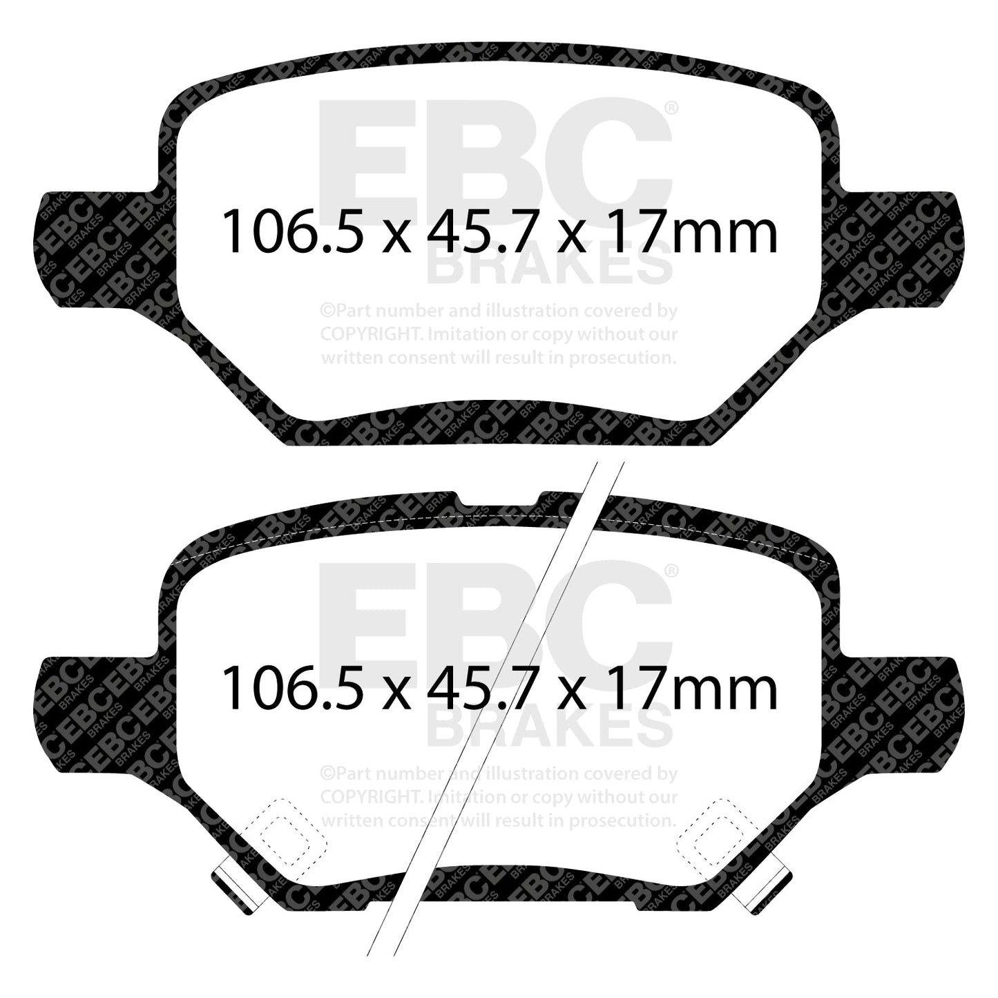 EBC Ultimax OE Replacement Brake Pad Set (DPX2421)