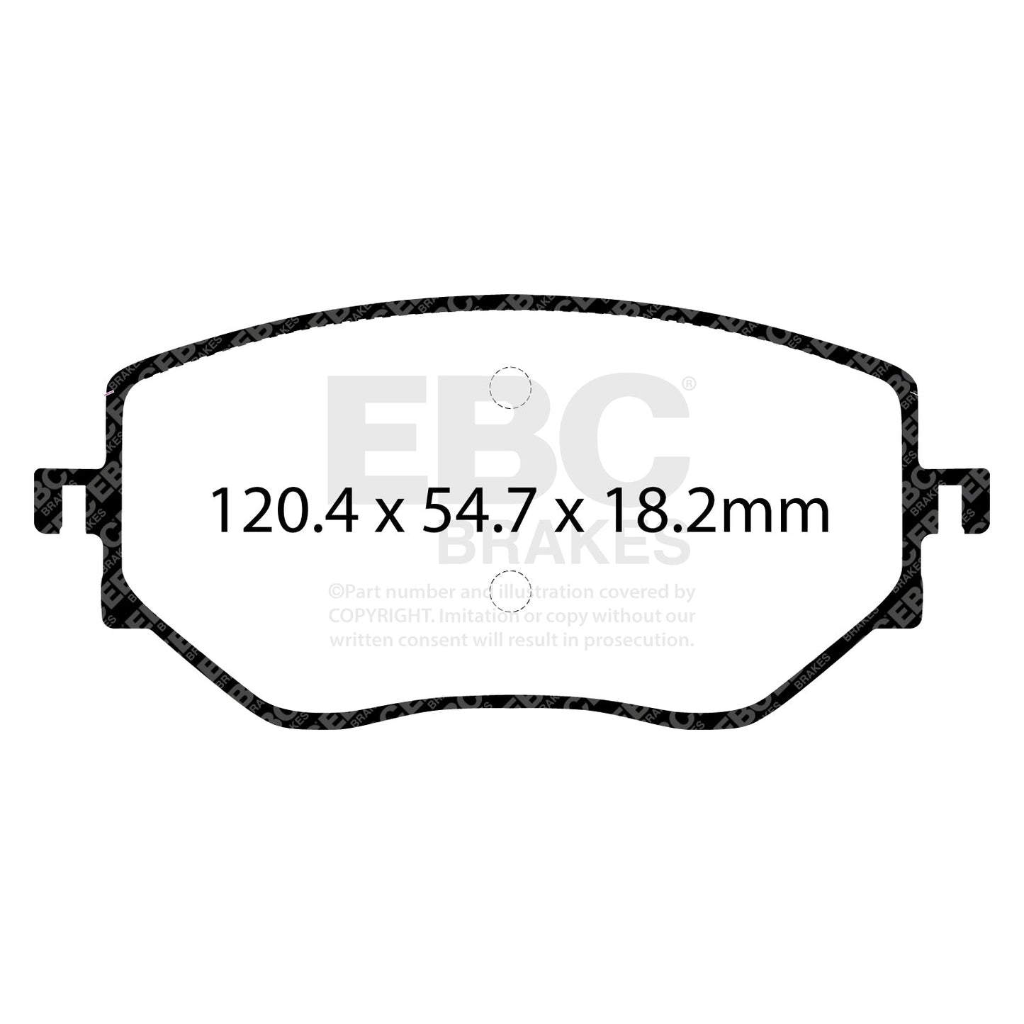 EBC Greenstuff Brake Pad 2000 Series Sport Set (DP22422)