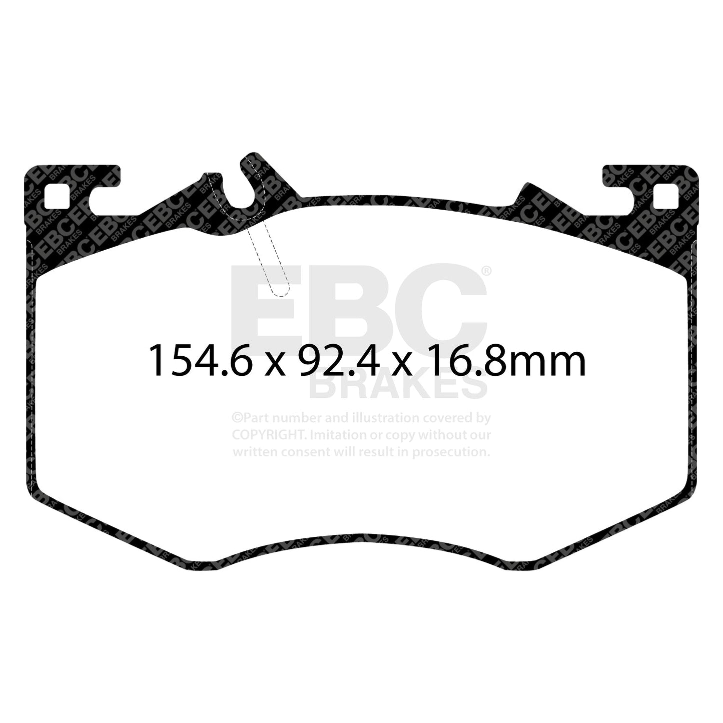 EBC Bluestuff NDX Trackday Brake Pad Set (DP52423NDX)