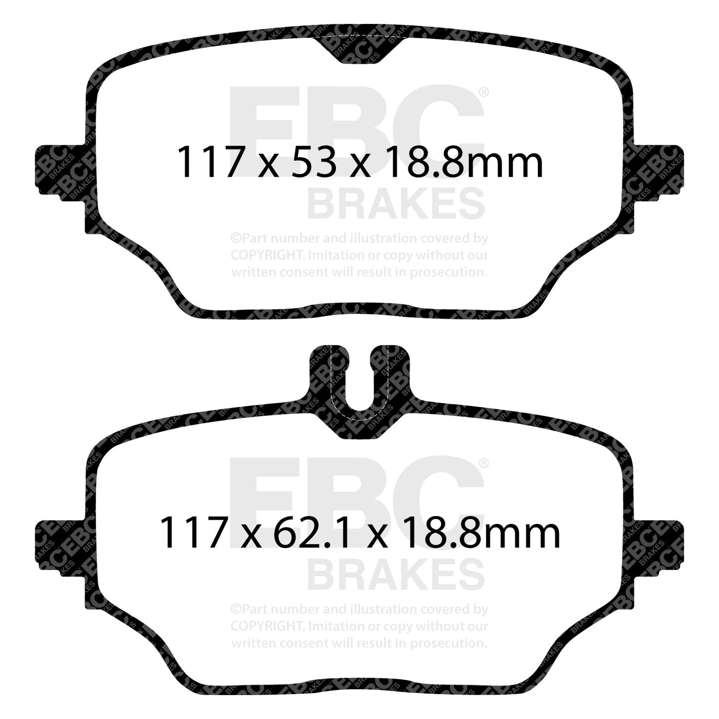 EBC Yellowstuff Brake Pad 4000 Series Sport Set (DP42426R)