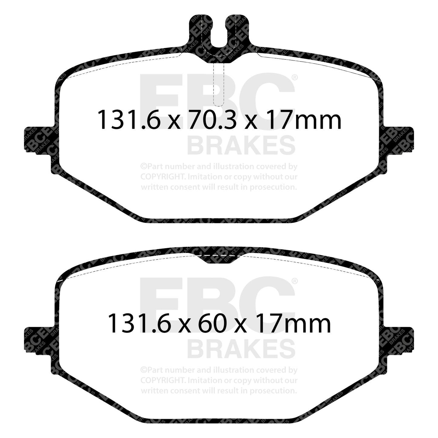 EBC Yellowstuff Brake Pad 4000 Series Sport Set (DP42427R)