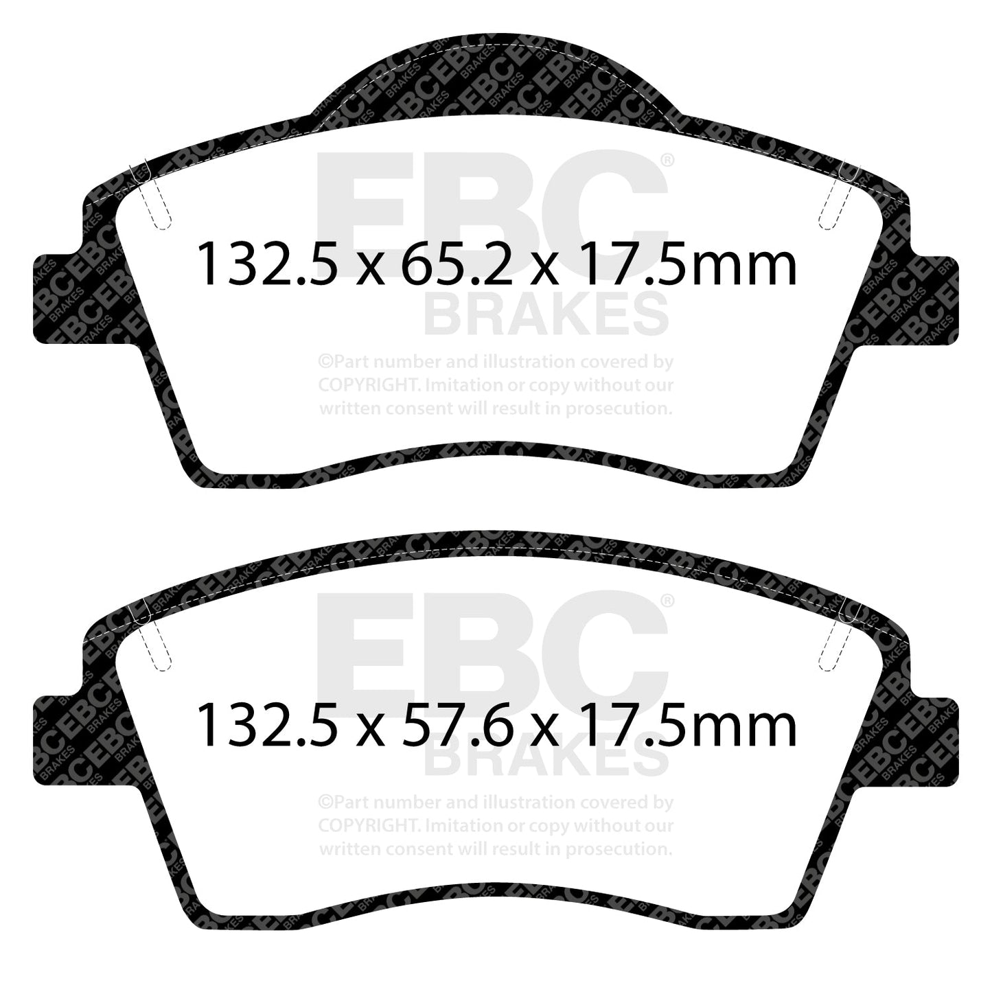 EBC Ultimax Brake Pad OE Replacement Set
