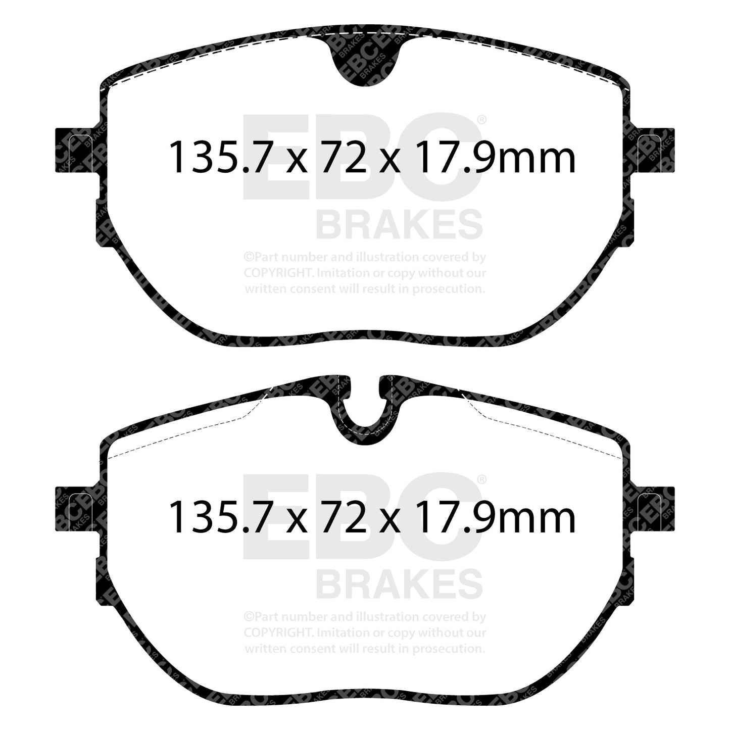 EBC Yellowstuff Brake Pad 4000 Series Sport Set (DP42433R)
