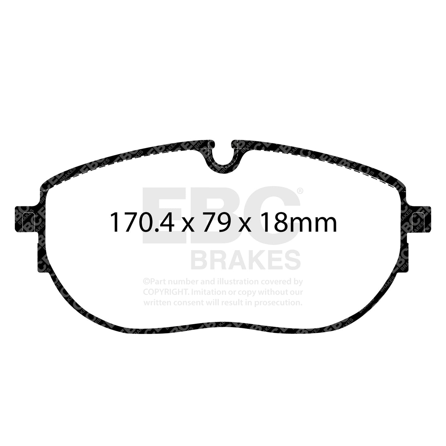 EBC Yellowstuff Brake Pad 4000 Series Sport Set (DP42434R)